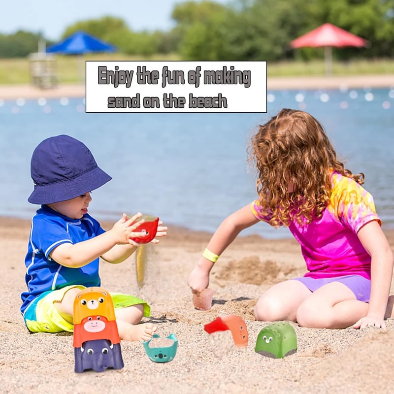Montessori Animal Stacking Cups Set for Toddlers (8PCS)