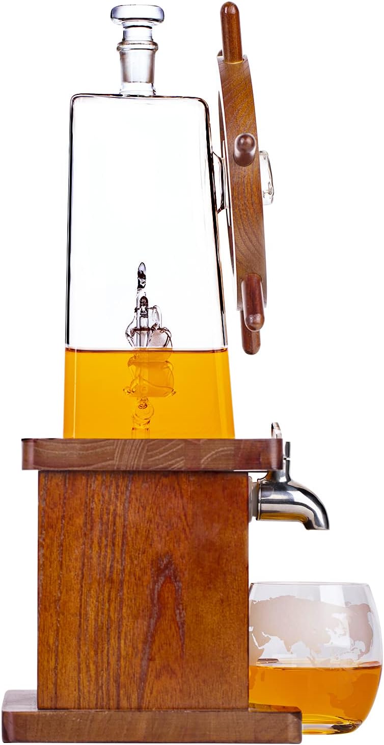 Men's Whiskey Decanter Set - 1250ml Liquor Gift