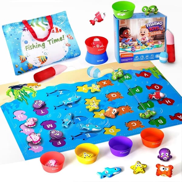 Montessori Learning Toy for Toddlers: Sea Animals & Sorting Bowls
