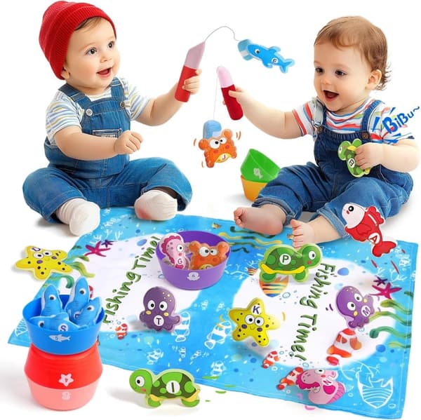 Montessori Learning Toy for Toddlers: Sea Animals & Sorting Bowls