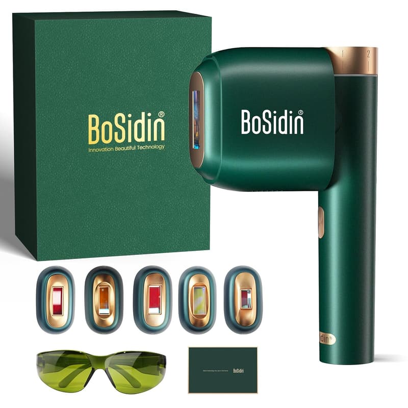 BoSidin IPL Laser Hair Removal Kit for Women with Cooling & 6 Modes