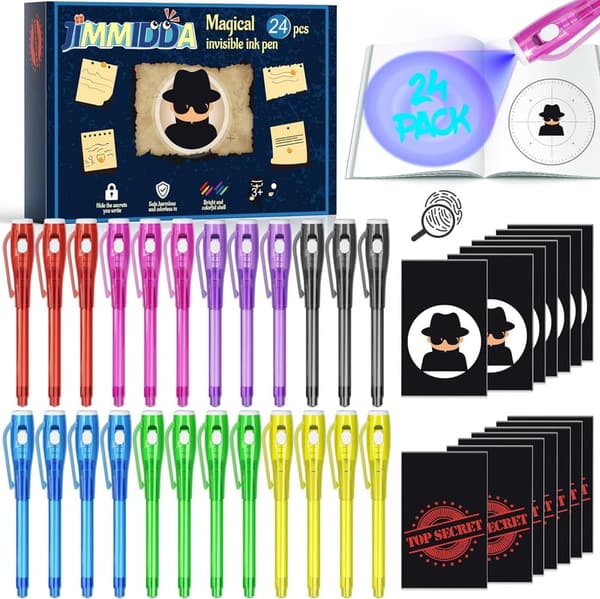 Invisible Ink Pens for Kids Birthday Party Favors (24PCS)