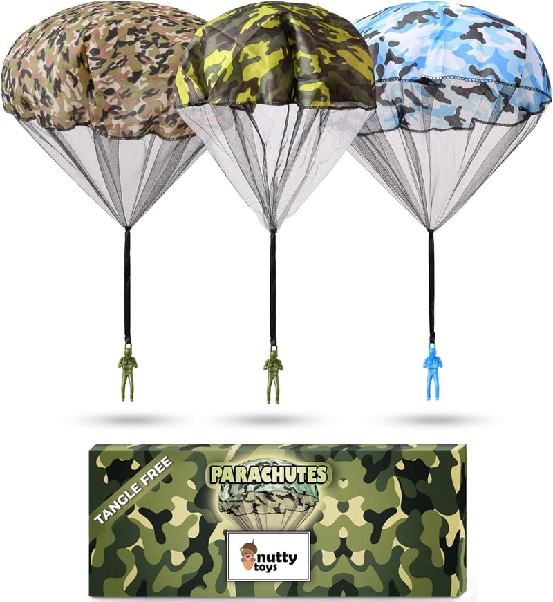 Easter Gift - Flying Army Parachute Toy for Kids 4-12