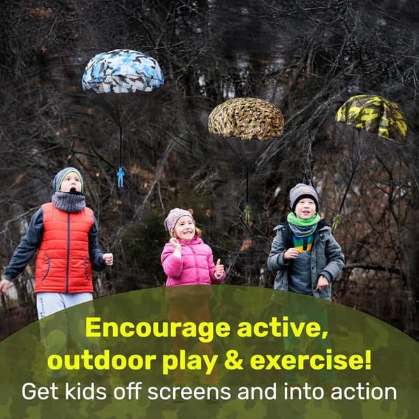 Easter Gift - Flying Army Parachute Toy for Kids 4-12