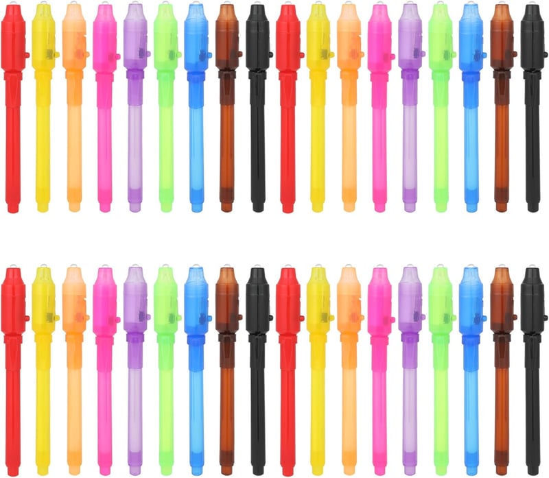 Invisible Ink Spy Pens Set - 36 Pcs Magic Markers for Kids