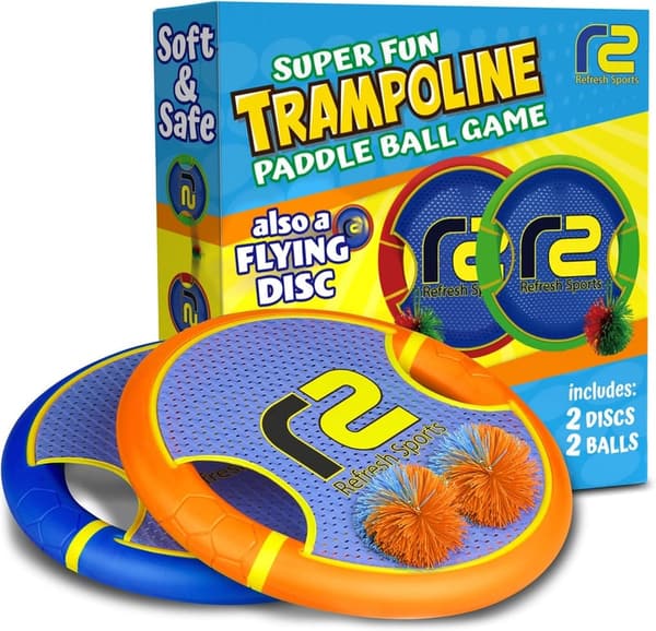 Bouncy Paddle Toss Game with Soft Foam Balls - Indoor/Outdoor Fun