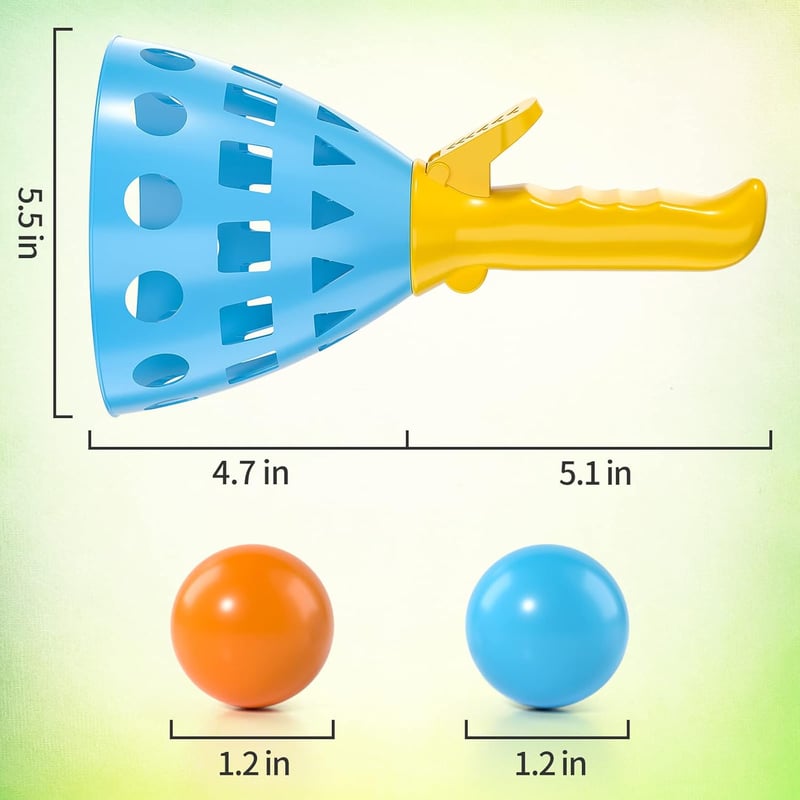 TEMI Pop Pass Catch Ball Game - Indoor/Outdoor Fun for Ages 3+