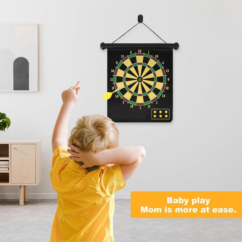 Magnetic Dart Board Set for Kids - Safe Indoor/Outdoor Fun