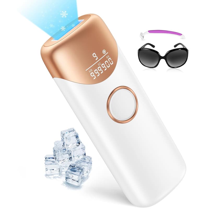 Painless IPL Laser Hair Removal Device for Face & Body