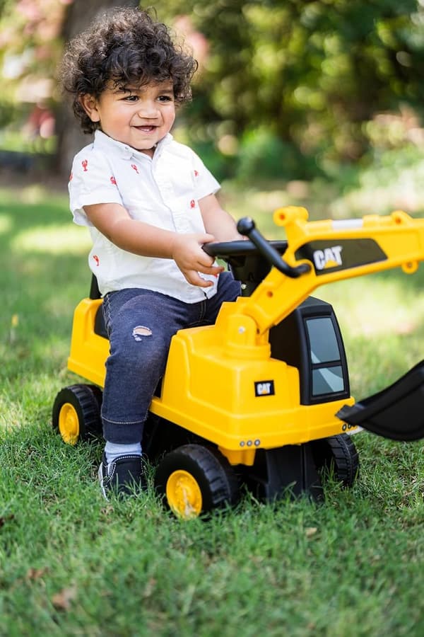 CAT Excavator Push Car for Kids