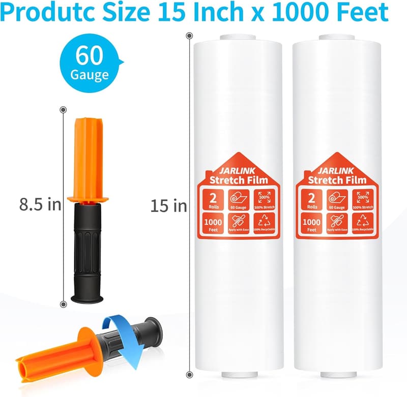 Industrial Strength Stretch Film Roll, 15