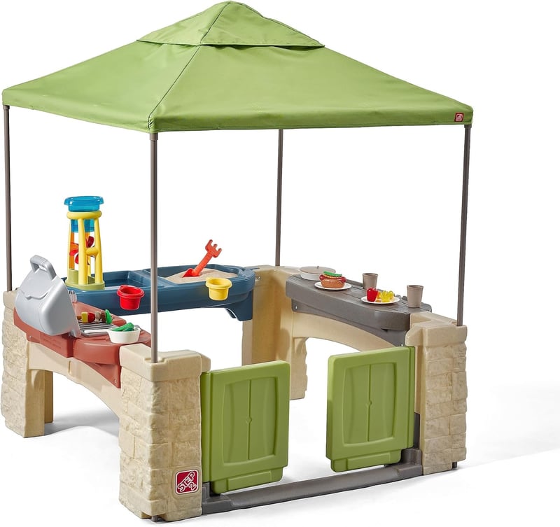Step2 All Around Patio Playset with Canopy for Toddlers