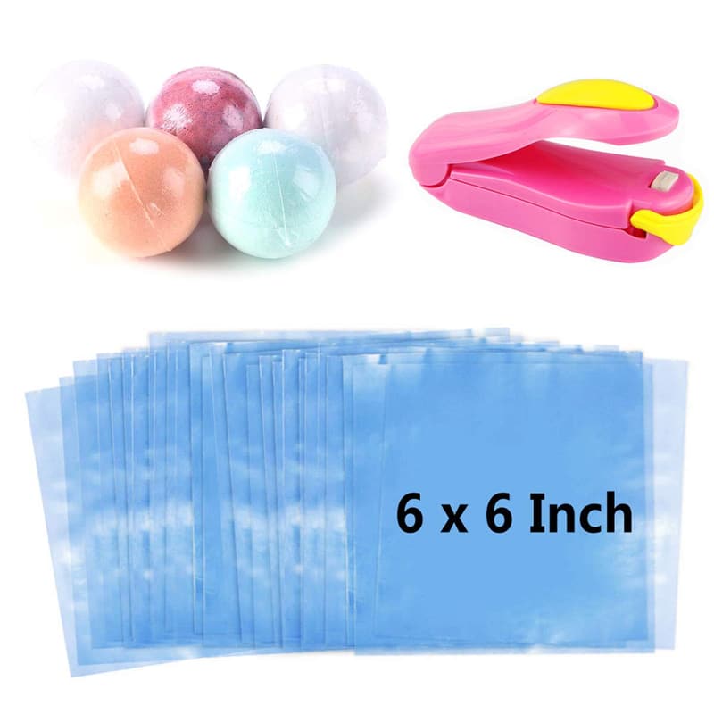 Shrink Wrap Bags for Handmade Soaps & Crafts - 200 pcs with Heat Sealer