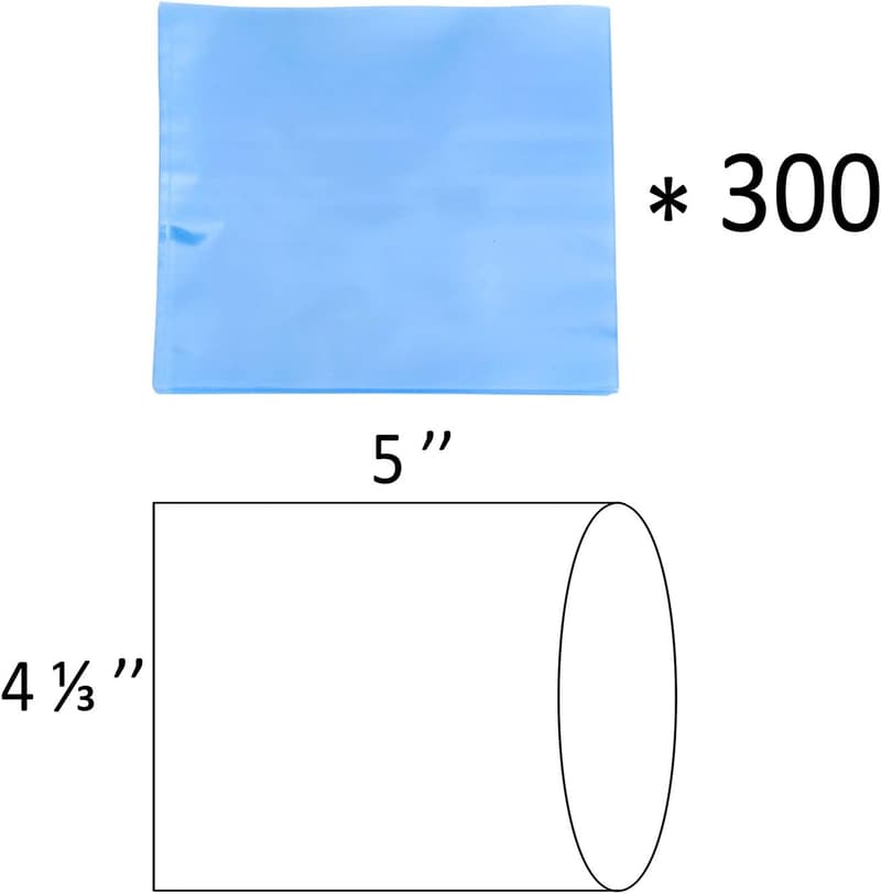 DIY Clear Heat Shrink Bags for Bath Bombs & Soaps - 300 Pcs