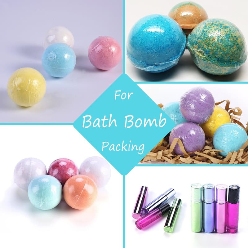 DIY Clear Heat Shrink Bags for Bath Bombs & Soaps - 300 Pcs