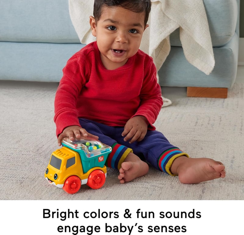 Poppity Pop Dump Truck Toy for Infants 6+ Months