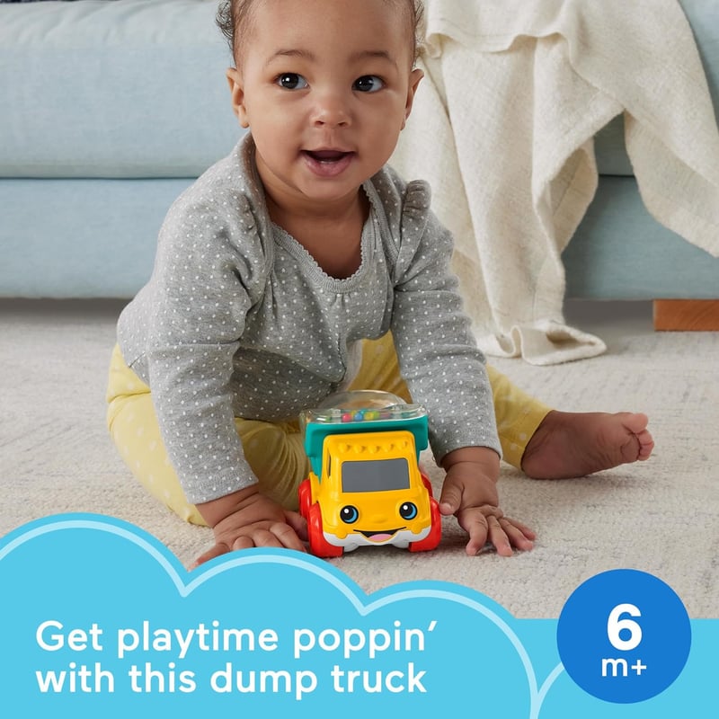Poppity Pop Dump Truck Toy for Infants 6+ Months