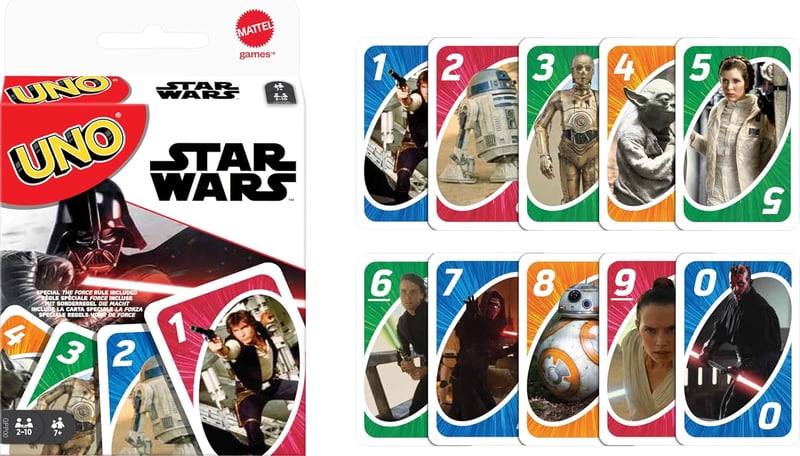 UNO Star Wars Card Game - 112 Cards & Unique Wild Card