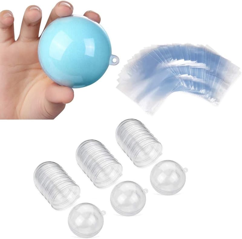 DIY Bath Bomb Mold Set with Shrink Wrap Bags for Party Decor