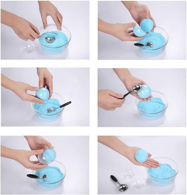 DIY Bath Bomb Mold Set with Shrink Wrap Bags for Party Decor