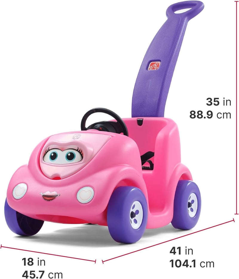 Pink Step2 Push Around Buggy for Toddlers, Max 50 lbs.