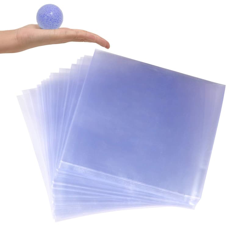PVC Heat Shrink Wrap Bags for Soap & Crafts (200 Pcs, 4x4 in)