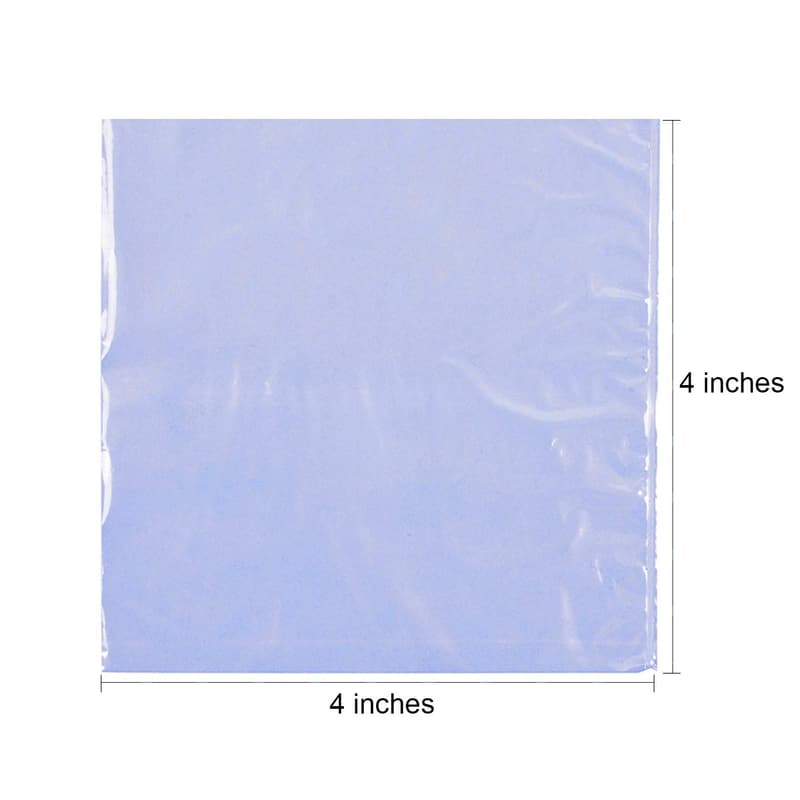 PVC Heat Shrink Wrap Bags for Soap & Crafts (200 Pcs, 4x4 in)
