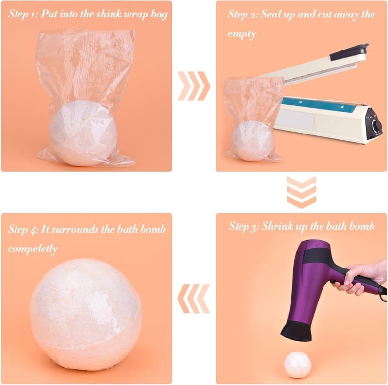 Shrink Wrap Bags for Soaps & Crafts - 300 PCS, 6