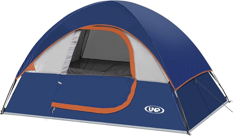 Portable 2-Person Waterproof Camping Tent with Rainfly