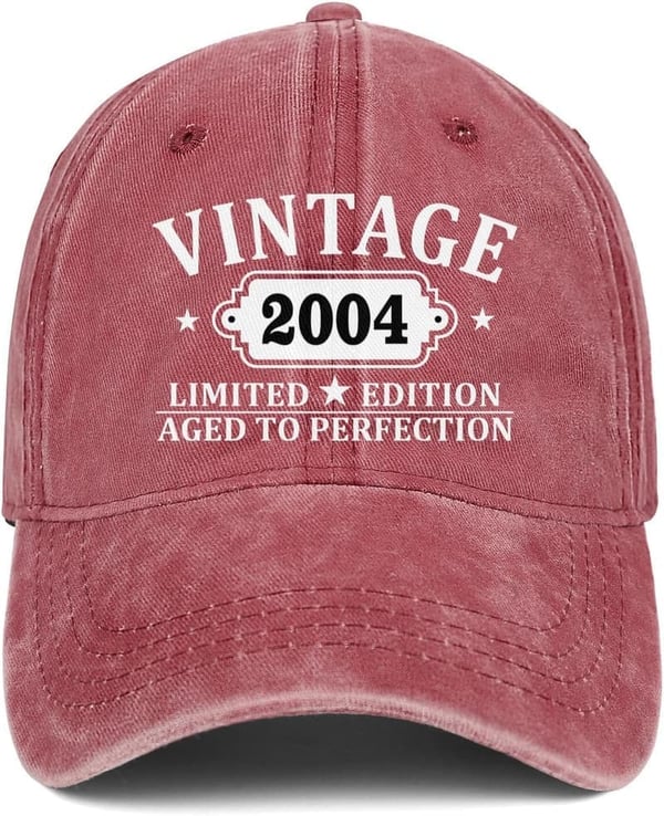 Personalized Vintage Baseball Hat for Milestone Birthdays