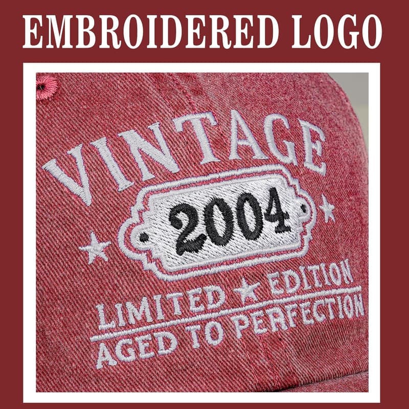 Personalized Vintage Baseball Hat for Milestone Birthdays
