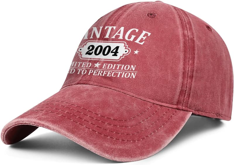 Personalized Vintage Baseball Hat for Milestone Birthdays