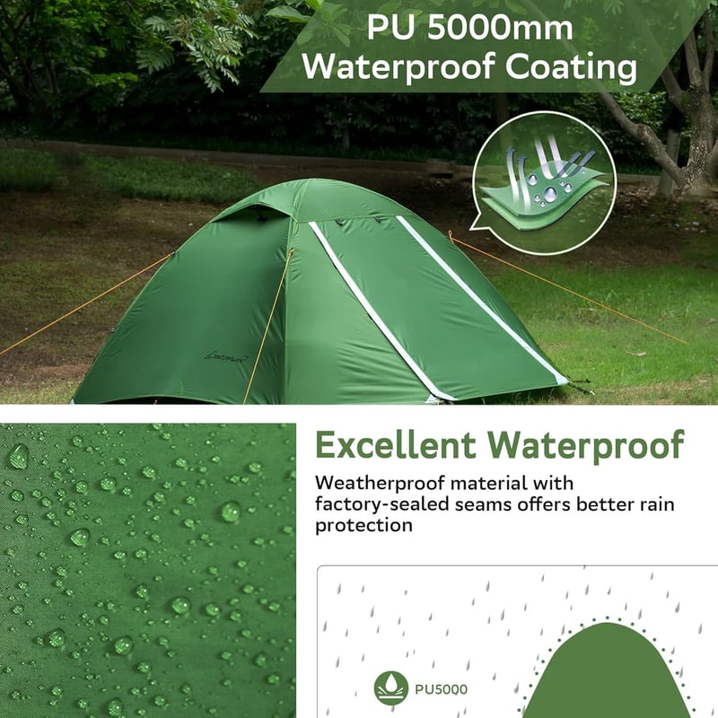 Ultralight Waterproof Backpacking Tent for Family Camping