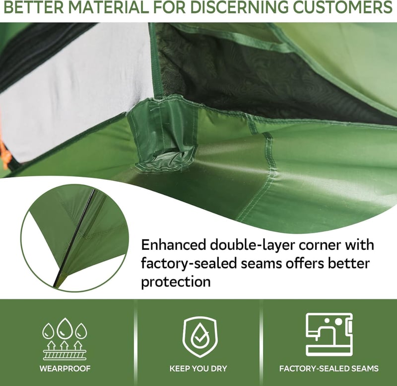 Ultralight Waterproof Backpacking Tent for Family Camping