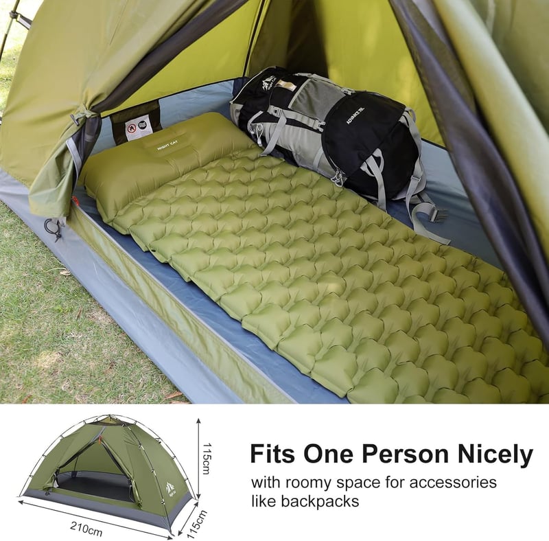 Compact Easy-Setup Backpacking Tent for 1-2 Adults
