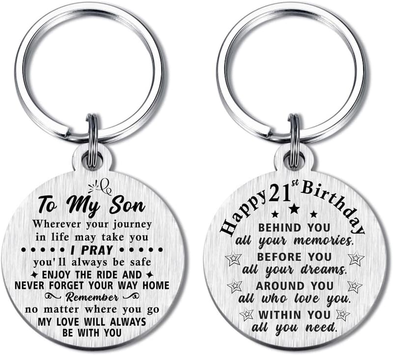 21st Birthday Keychain Gift for Him or Her - Born in 2004