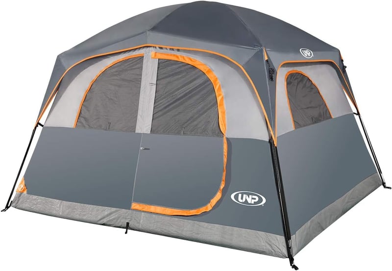 Family Camping Tent, 6-Person, Waterproof, Easy Setup, Double Layer
