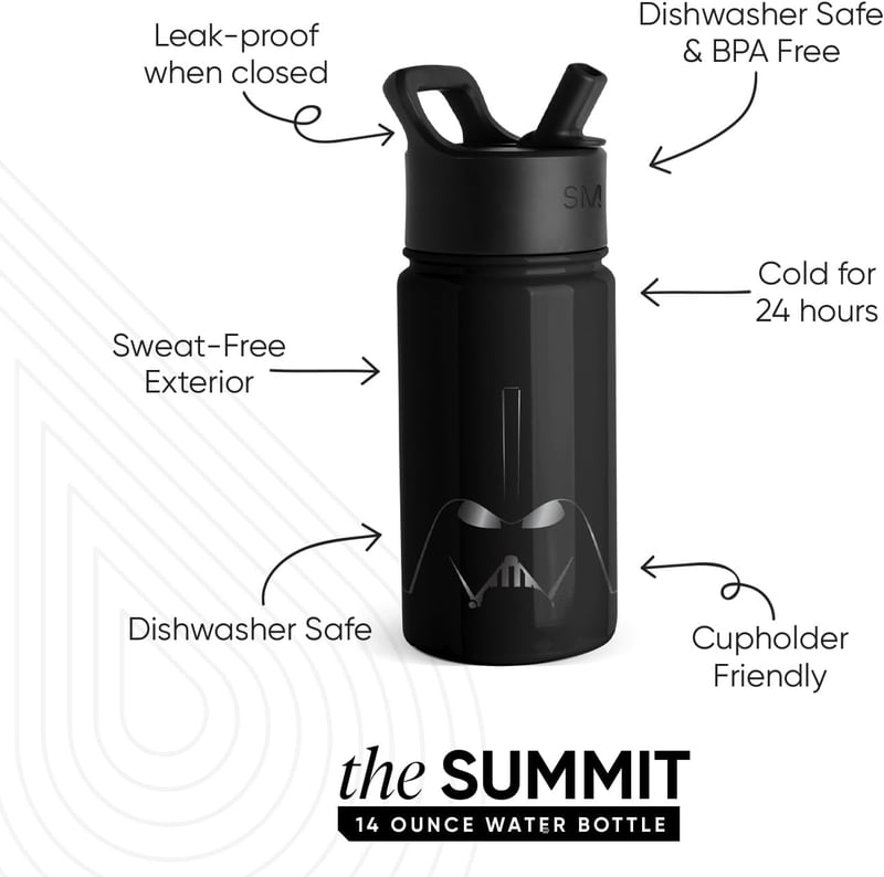 Star Wars Darth Vader Insulated Water Bottle for Kids