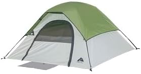 3-Person Green Dome Tent with Rainfly and Mesh Roof