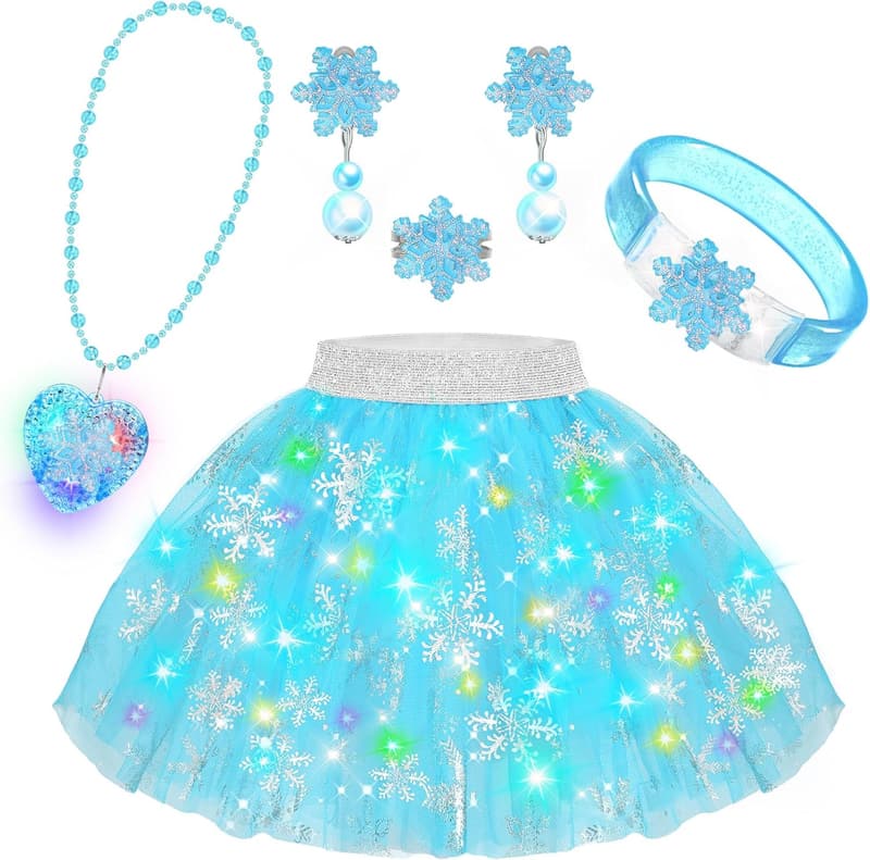Light Up Princess Dress for Girls 4-6, Birthday Gift