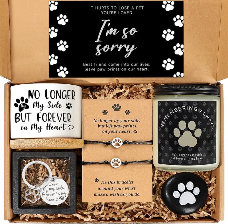 Dog Memorial Sympathy Gift Box for Pet Loss