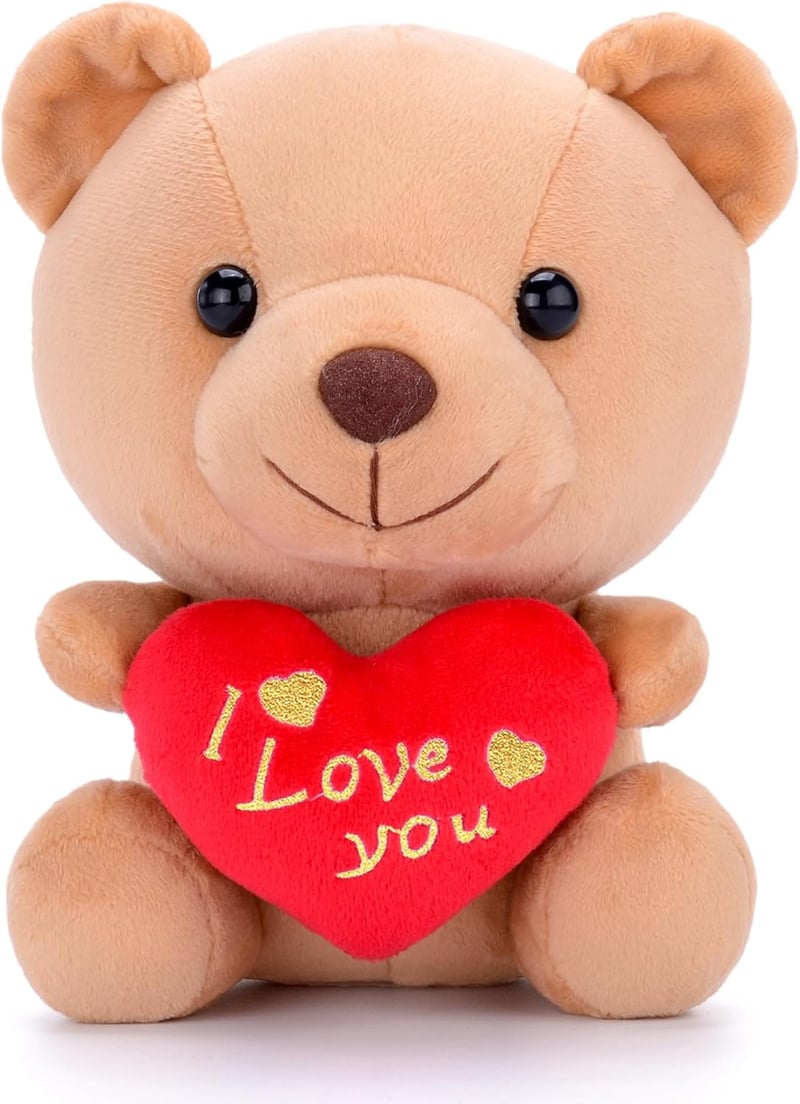 I Love You Teddy Bear Plush Toy for Mom - 6 Inches