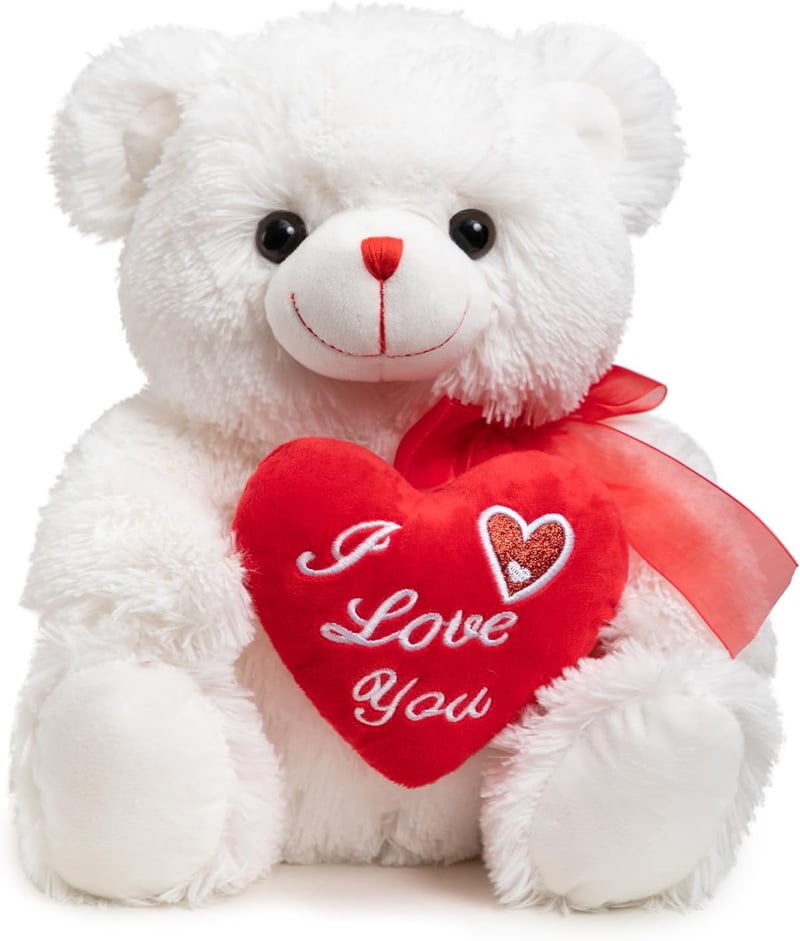 I Love You Teddy Bear - 12-Inch Soft Plush Gift