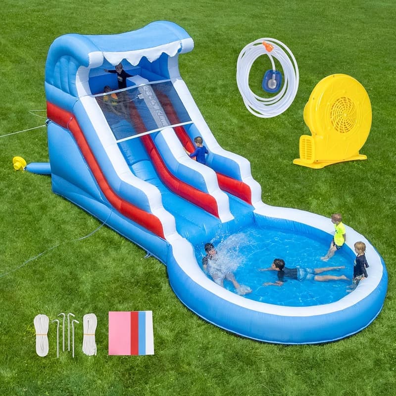 Commercial Grade Inflatable Water Slide with Blower (13x12x12)