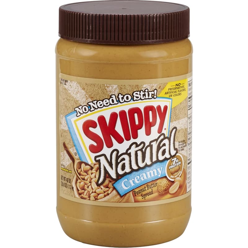 Natural Creamy Peanut Butter - 40 oz, 7g Protein per Serving