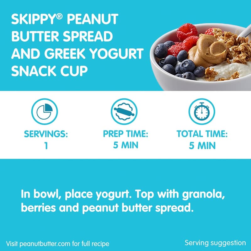 Natural Creamy Peanut Butter - 40 oz, 7g Protein per Serving