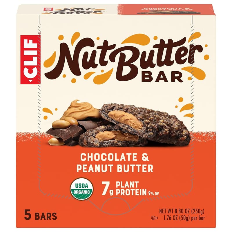 Organic Chocolate Peanut Butter Energy Bars - 5 Pack
