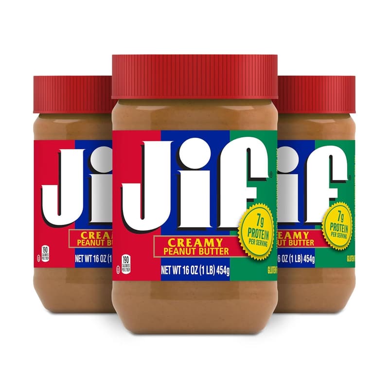 Jif Creamy Peanut Butter, 16 oz - Pack of 3