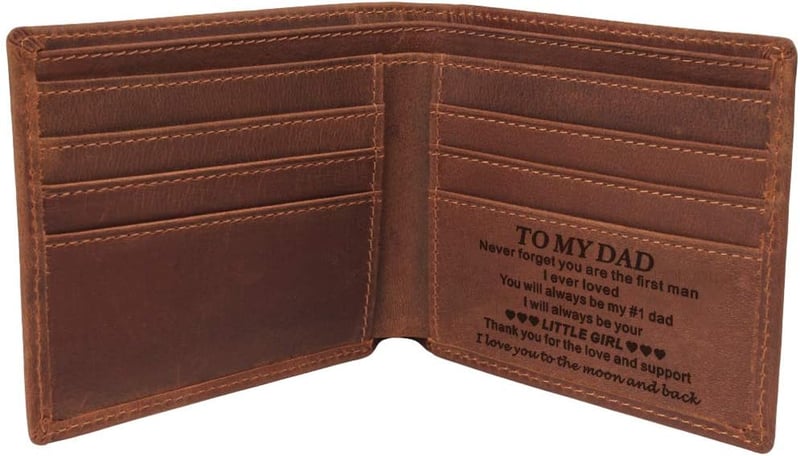 Men's Leather Wallet - Ideal Gift for Father's Day & Birthdays