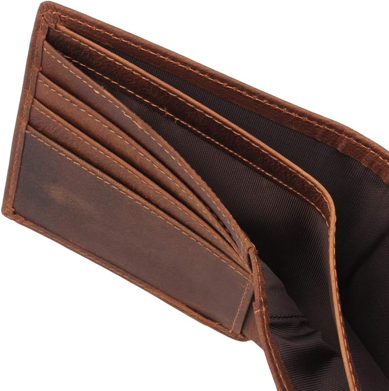 Men's Leather Wallet - Ideal Gift for Father's Day & Birthdays